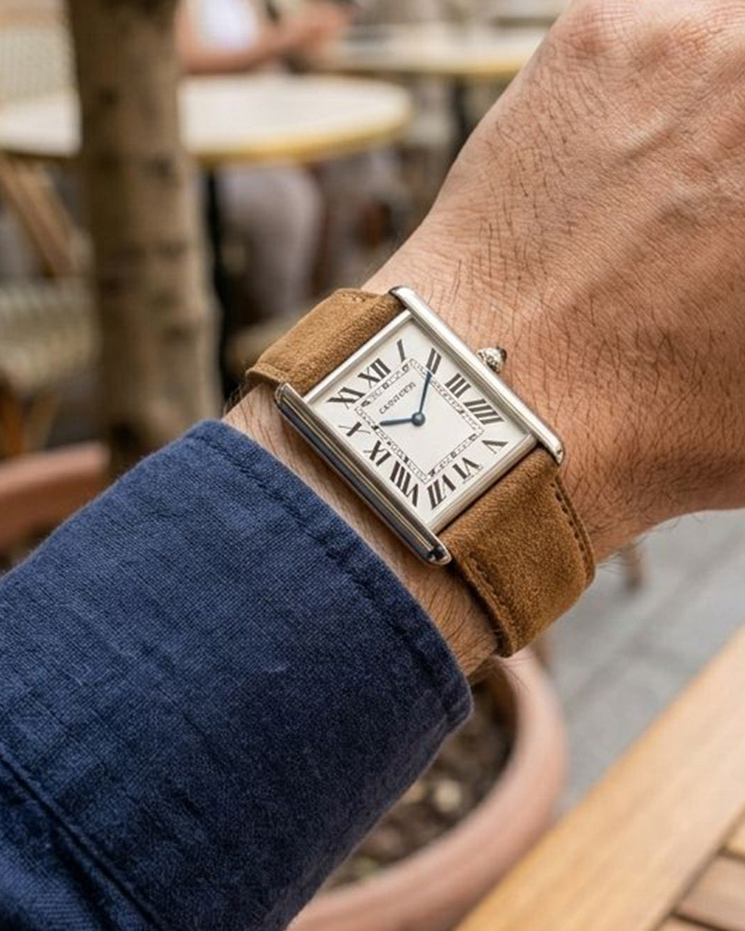 GRACE in Suede For Cartier Tank
