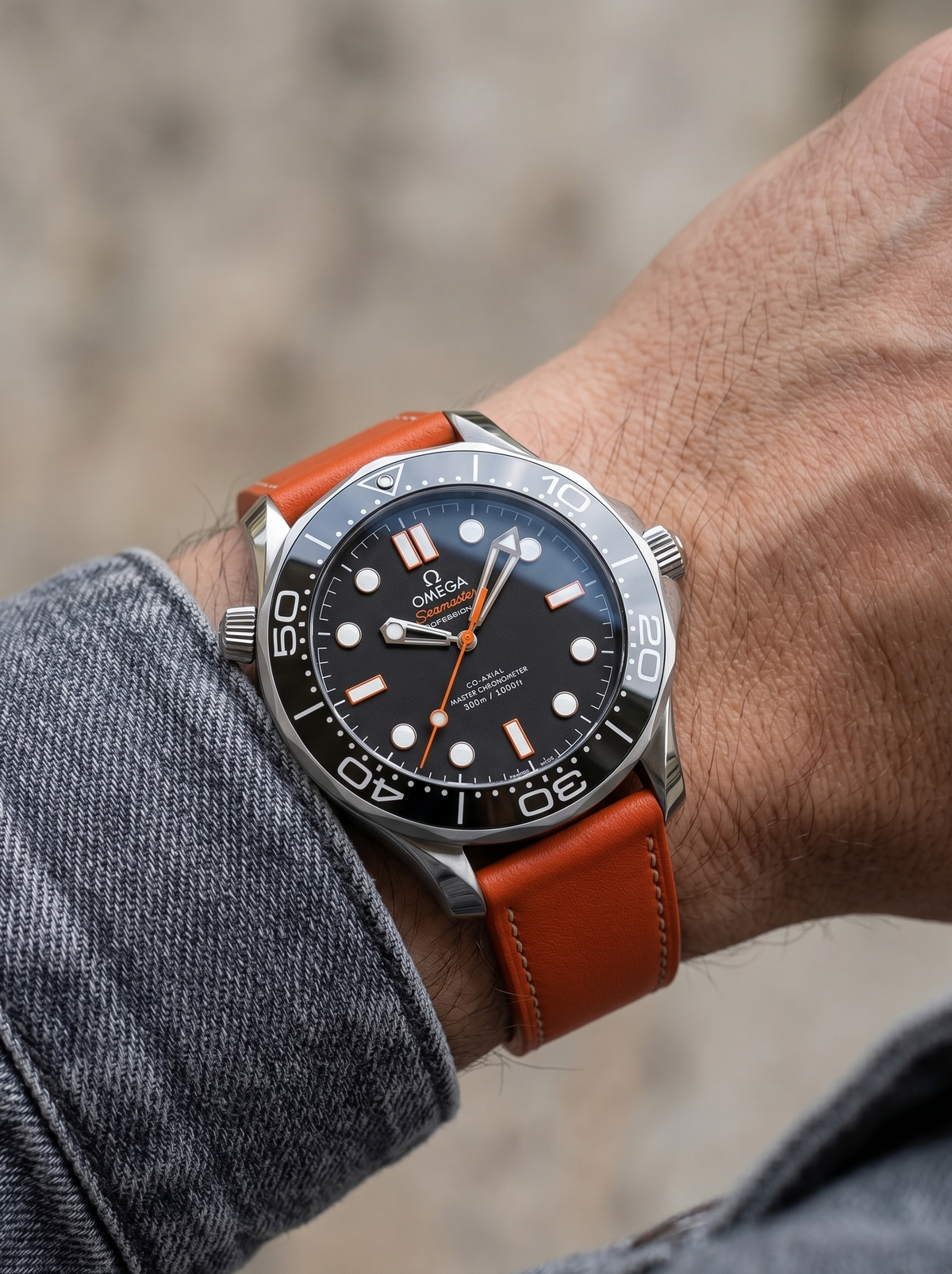 Tangerine Burst__Premium Italian leather watch strap in Orange available in sizes 18mm, 19mm, 20mm, 21mm & 22mm by Hello EDC