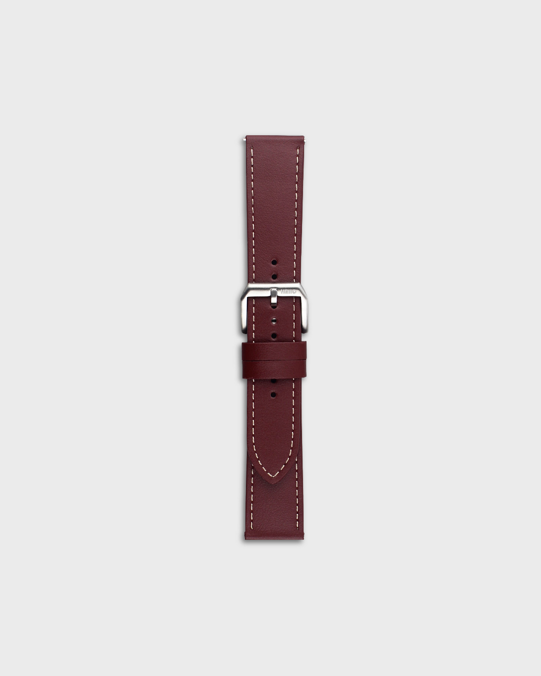 Crimson Ridge__Premium Italian leather watch strap in Maroon available in sizes 18mm, 19mm, 20mm, 21mm & 22mm by Hello EDC
