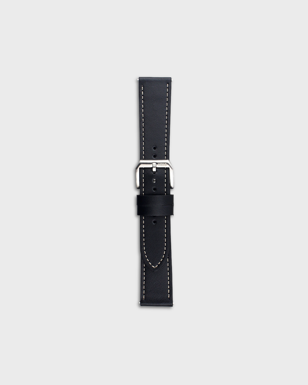 Iron Shell__Premium Italian leather watch strap in Black available in sizes 18mm, 19mm, 20mm, 21mm & 22mm by Hello EDC

