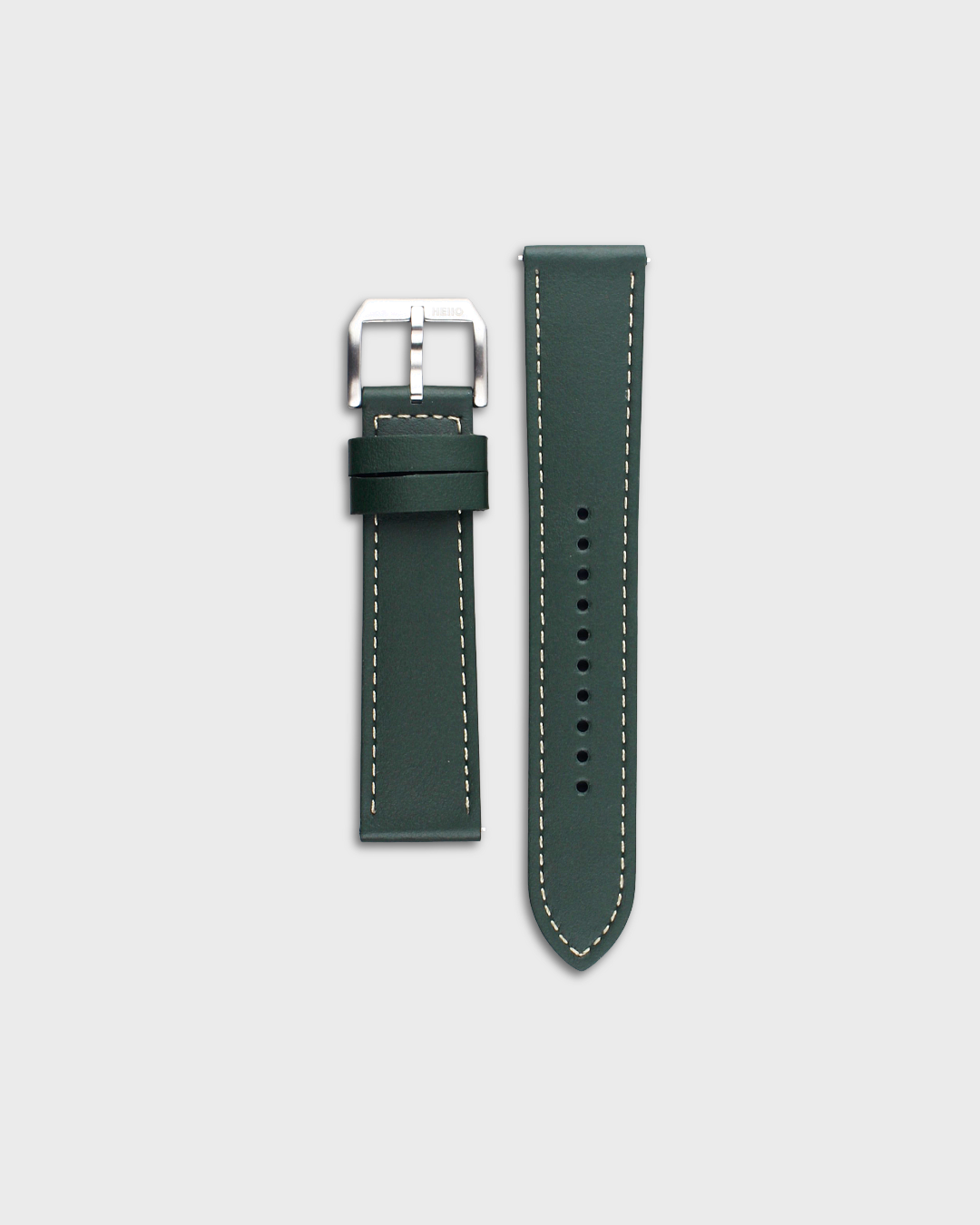 Forest Trail__Premium Italian leather watch strap in Green available in sizes 18mm, 19mm, 20mm, 21mm & 22mm by Hello EDC
