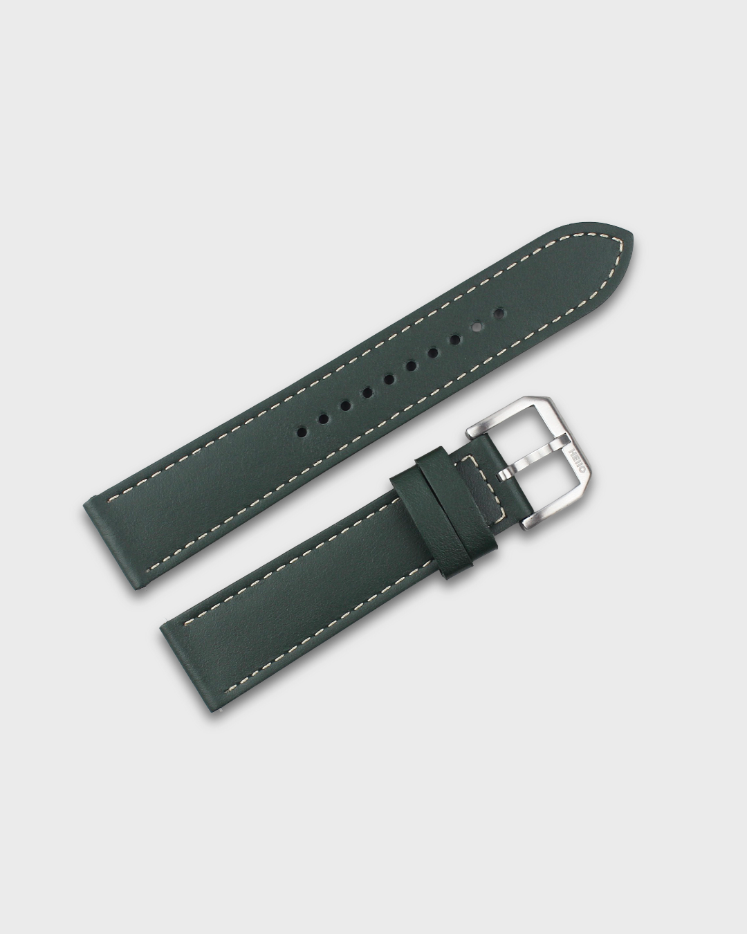 Forest Trail__Premium Italian leather watch strap in Green available in sizes 18mm, 19mm, 20mm, 21mm & 22mm by Hello EDC
